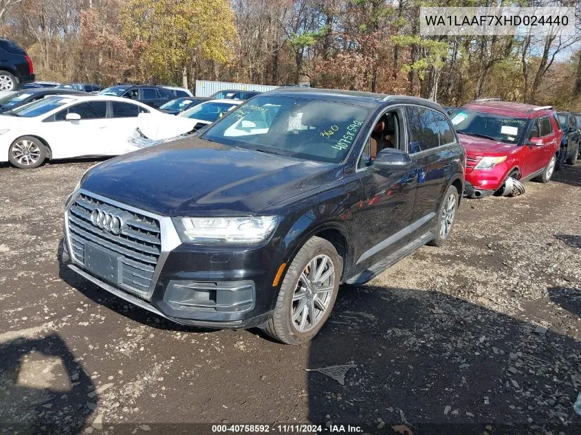 2017 Audi Q7 3.0T Premium VIN: WA1LAAF7XHD024440 Lot: 40758592