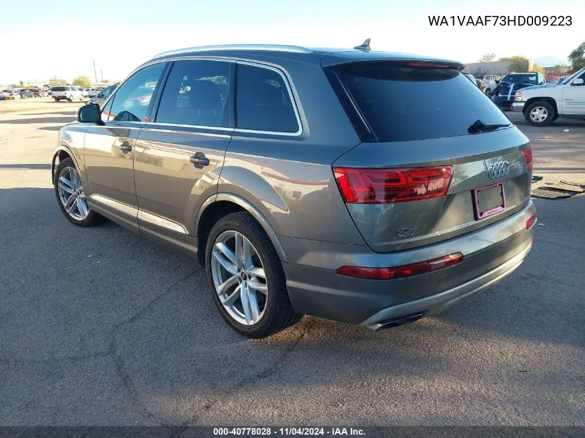 2017 Audi Q7 3.0T Premium VIN: WA1VAAF73HD009223 Lot: 40778028