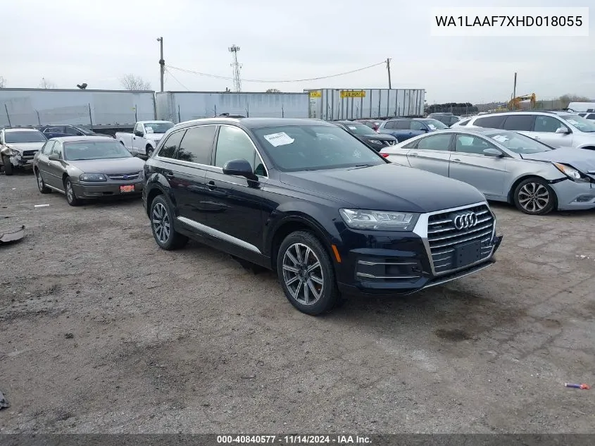 2017 Audi Q7 3.0T Premium VIN: WA1LAAF7XHD018055 Lot: 40840577