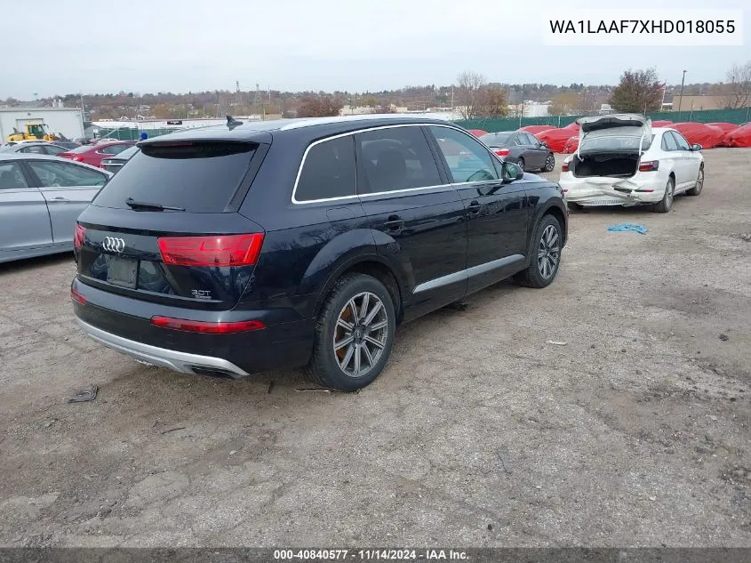 2017 Audi Q7 3.0T Premium VIN: WA1LAAF7XHD018055 Lot: 40840577