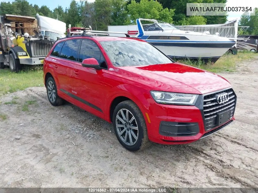 WA1LAAF78JD037354 2018 Audi Q7 Premium Plus