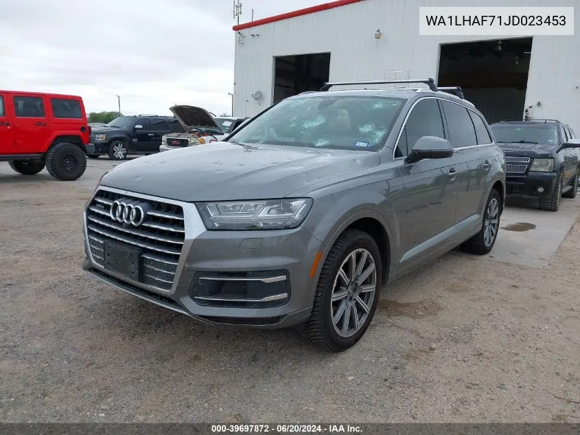 2018 Audi Q7 2.0T Premium VIN: WA1LHAF71JD023453 Lot: 39697872