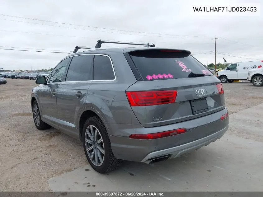 2018 Audi Q7 2.0T Premium VIN: WA1LHAF71JD023453 Lot: 39697872