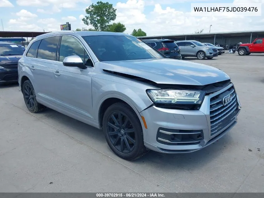 2018 Audi Q7 2.0T Premium VIN: WA1LHAF75JD039476 Lot: 39702915