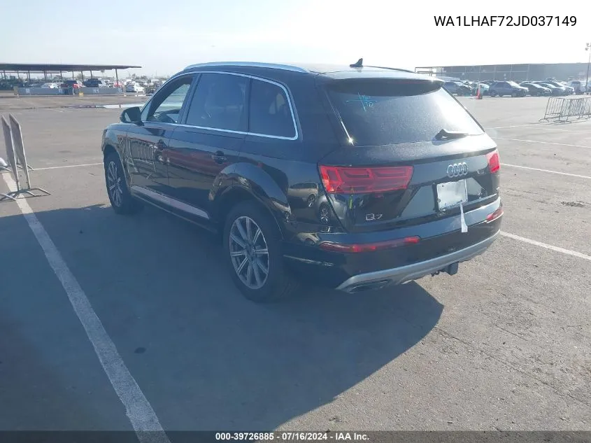 WA1LHAF72JD037149 2018 Audi Q7 2.0T Premium