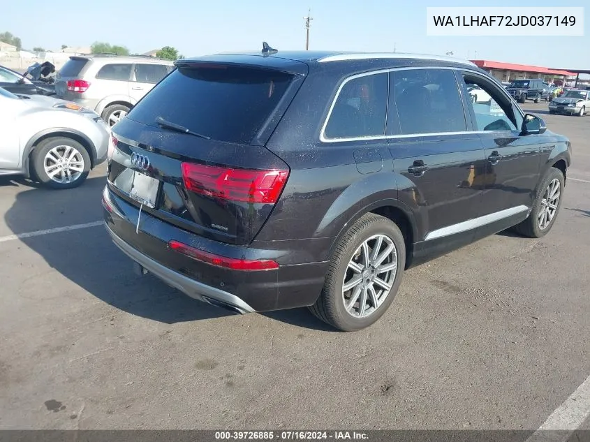 WA1LHAF72JD037149 2018 Audi Q7 2.0T Premium