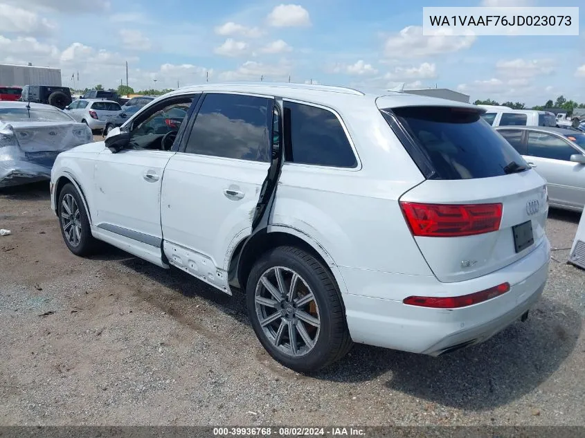 2018 Audi Q7 3.0T Premium VIN: WA1VAAF76JD023073 Lot: 39936768