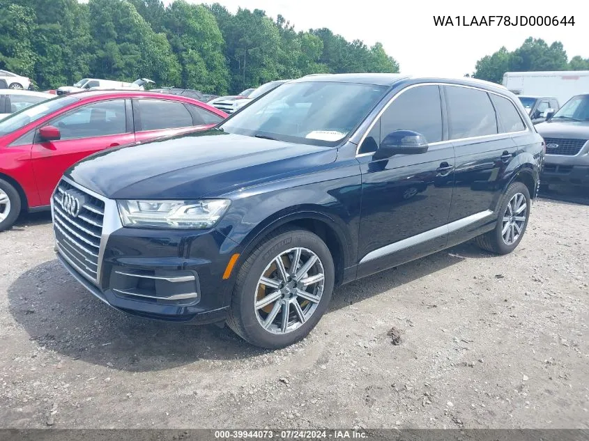 WA1LAAF78JD000644 2018 Audi Q7 3.0T Premium