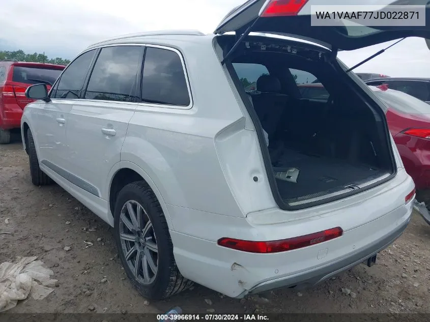 WA1VAAF77JD022871 2018 Audi Q7 3.0T Premium