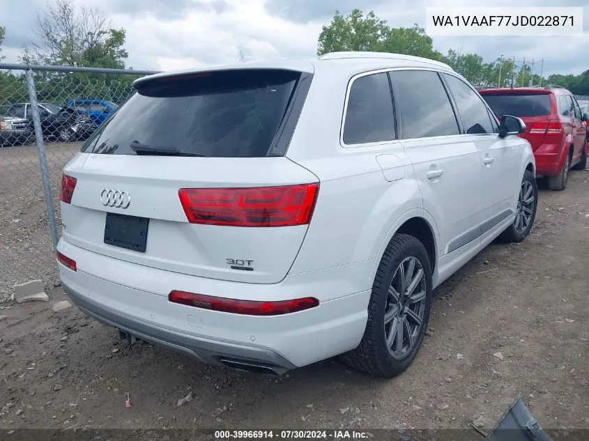 WA1VAAF77JD022871 2018 Audi Q7 3.0T Premium