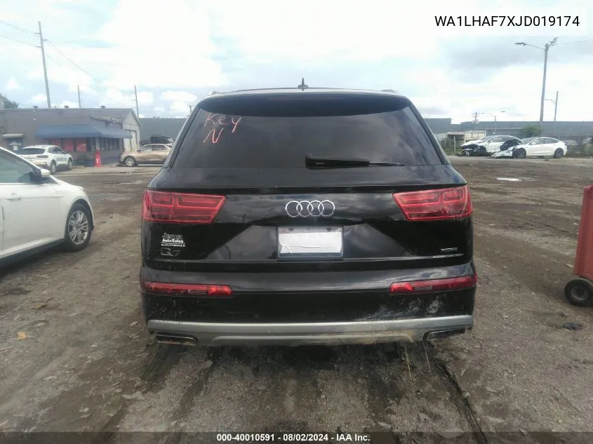 2018 Audi Q7 2.0T Premium VIN: WA1LHAF7XJD019174 Lot: 40010591