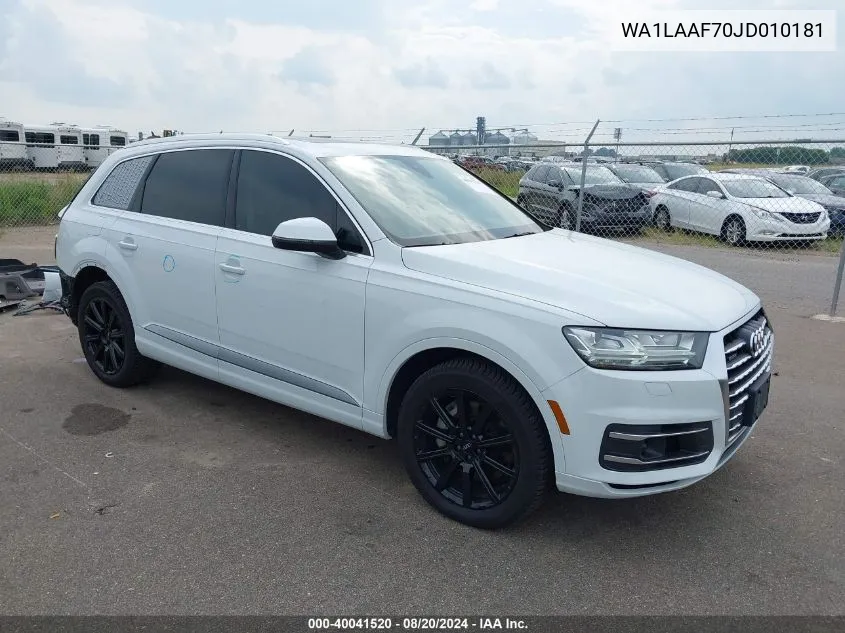 WA1LAAF70JD010181 2018 Audi Q7 3.0T Premium