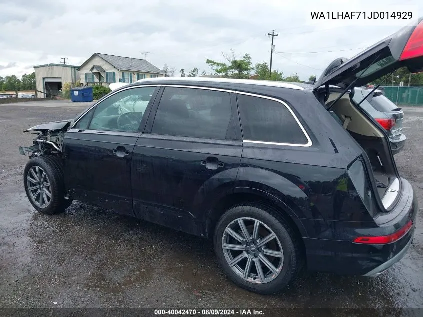 2018 Audi Q7 2.0T Premium VIN: WA1LHAF71JD014929 Lot: 40042470