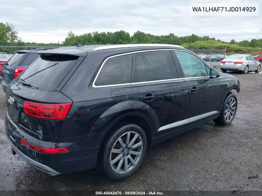 2018 Audi Q7 2.0T Premium VIN: WA1LHAF71JD014929 Lot: 40042470