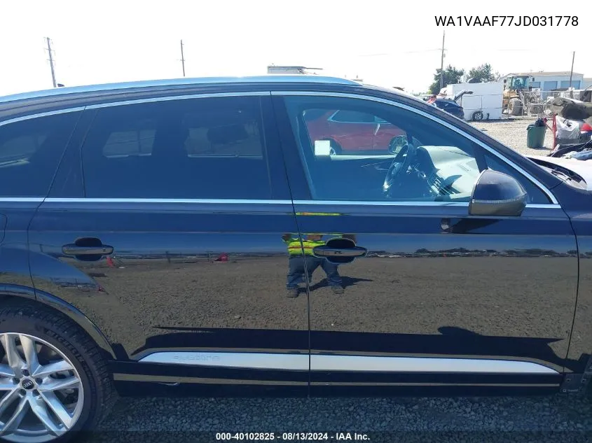 WA1VAAF77JD031778 2018 Audi Q7 3.0T Premium