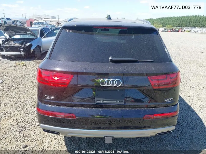 WA1VAAF77JD031778 2018 Audi Q7 3.0T Premium