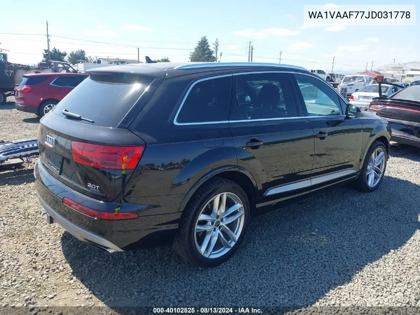 WA1VAAF77JD031778 2018 Audi Q7 3.0T Premium