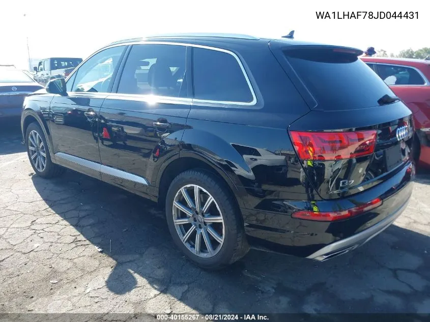 2018 Audi Q7 Premium Plus VIN: WA1LHAF78JD044431 Lot: 40155267