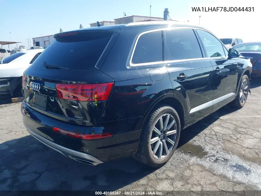 2018 Audi Q7 Premium Plus VIN: WA1LHAF78JD044431 Lot: 40155267