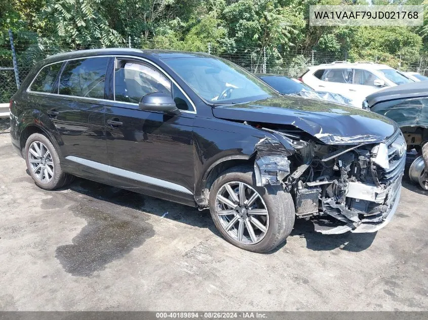 WA1VAAF79JD021768 2018 Audi Q7 3.0T Premium