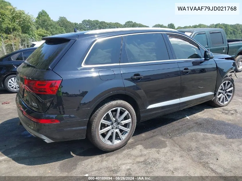 WA1VAAF79JD021768 2018 Audi Q7 3.0T Premium