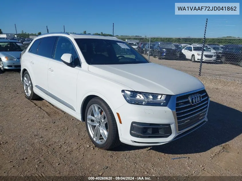 WA1VAAF72JD041862 2018 Audi Q7 Prestige