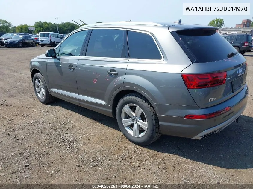 WA1AHBF72JD014970 2018 Audi Q7 2.0T Premium