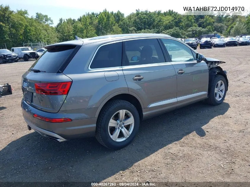 WA1AHBF72JD014970 2018 Audi Q7 2.0T Premium