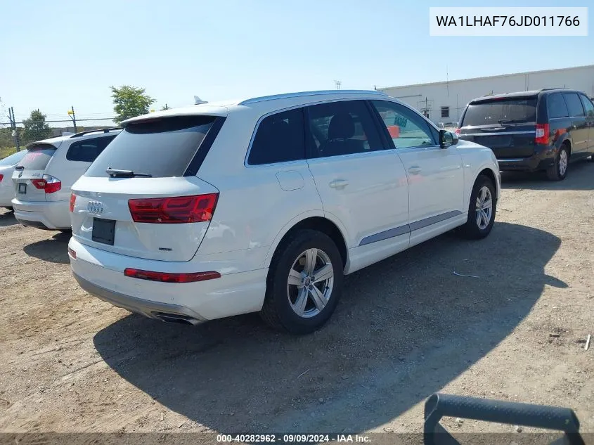 2018 Audi Q7 2.0T Premium VIN: WA1LHAF76JD011766 Lot: 40282962