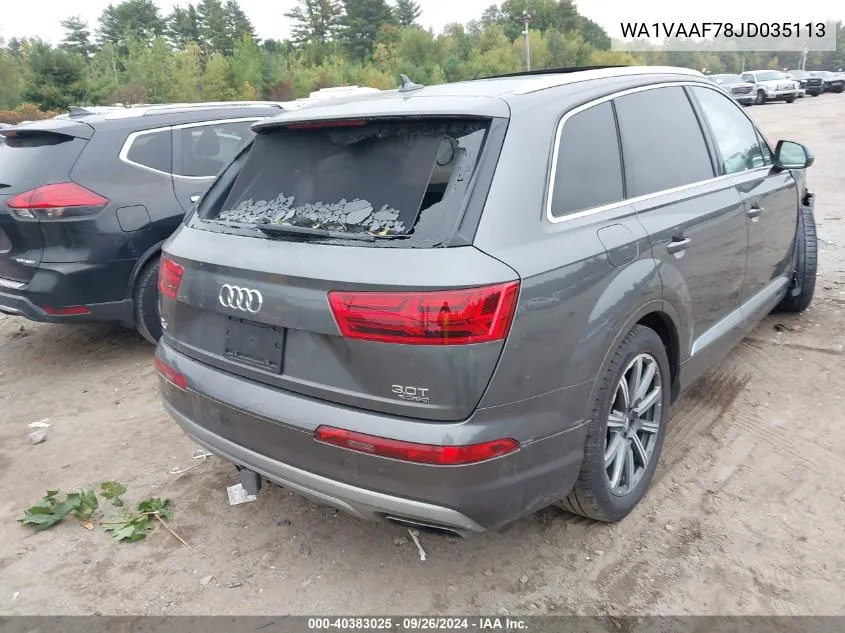 WA1VAAF78JD035113 2018 Audi Q7 3.0T Premium