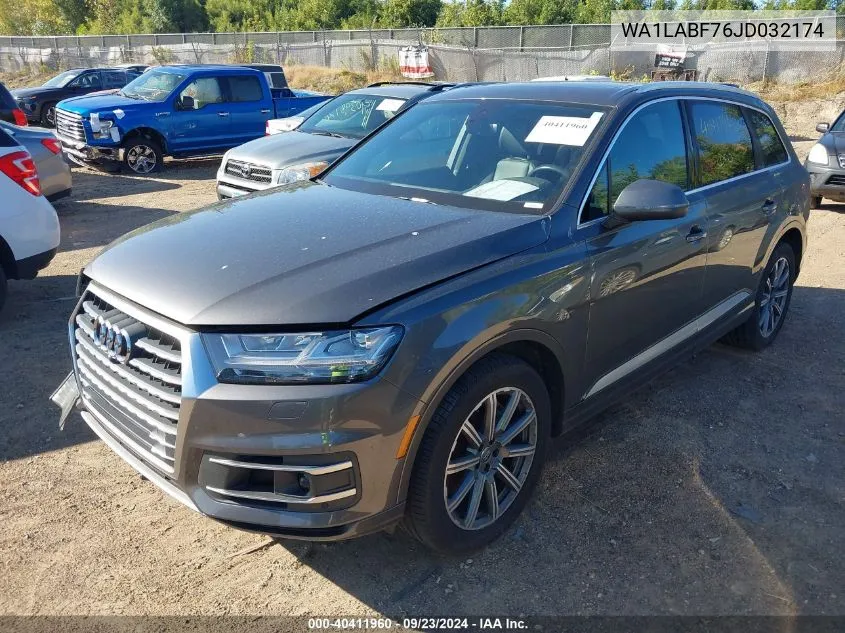 2018 Audi Q7 Premium Plus VIN: WA1LABF76JD032174 Lot: 40411960