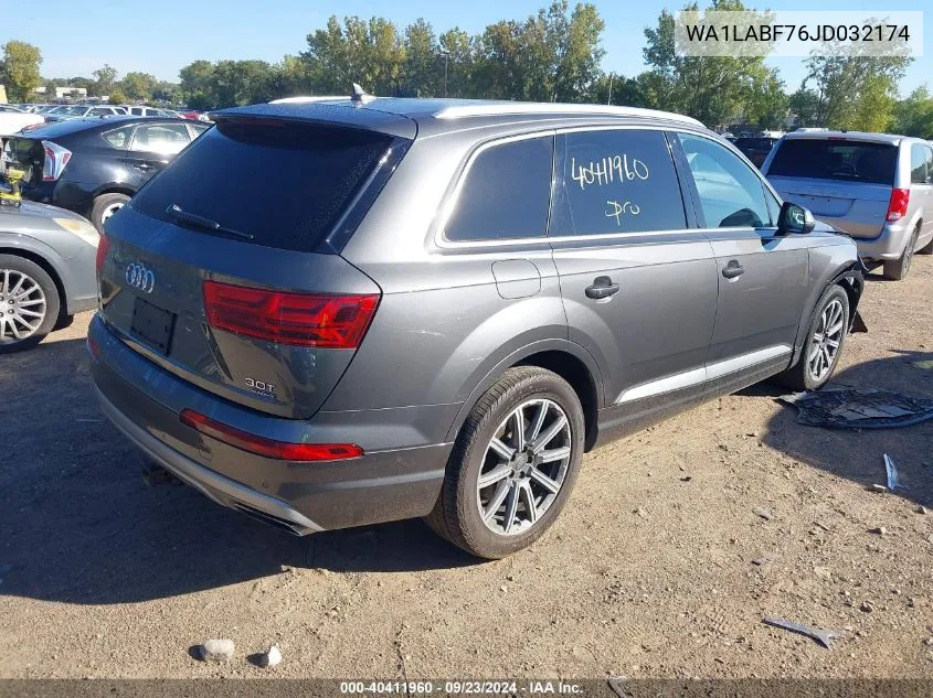 2018 Audi Q7 Premium Plus VIN: WA1LABF76JD032174 Lot: 40411960