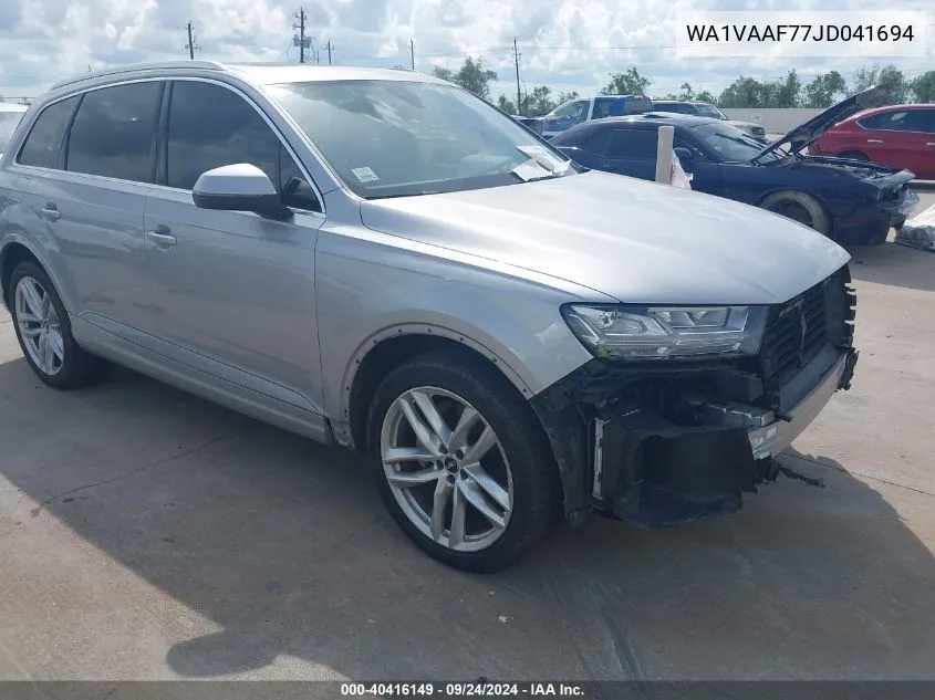 WA1VAAF77JD041694 2018 Audi Q7 Prestige