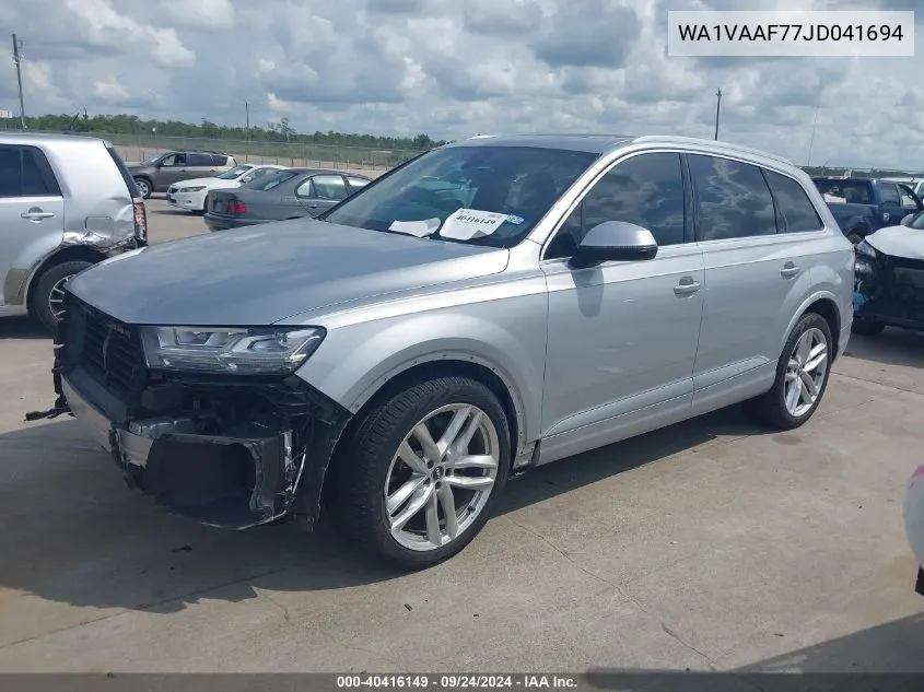 WA1VAAF77JD041694 2018 Audi Q7 Prestige