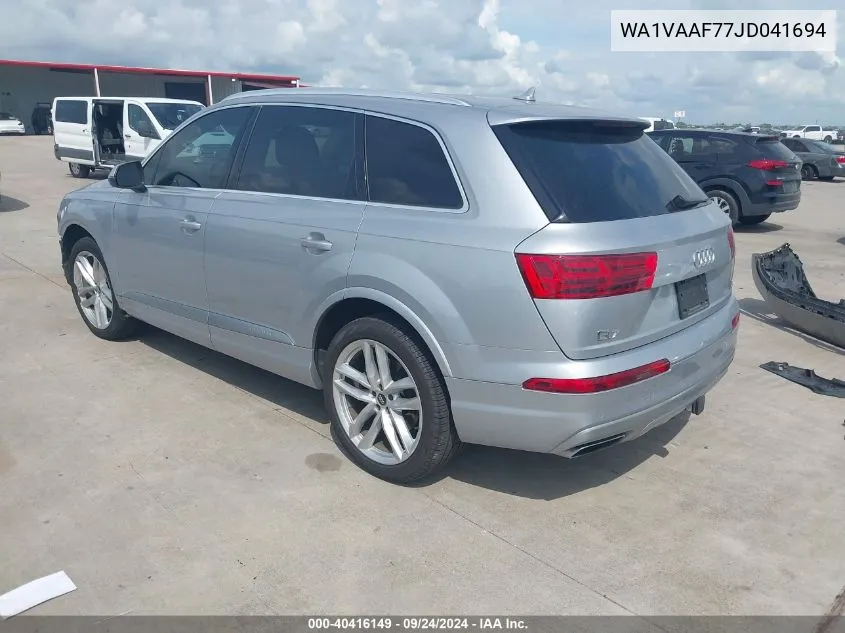 WA1VAAF77JD041694 2018 Audi Q7 Prestige