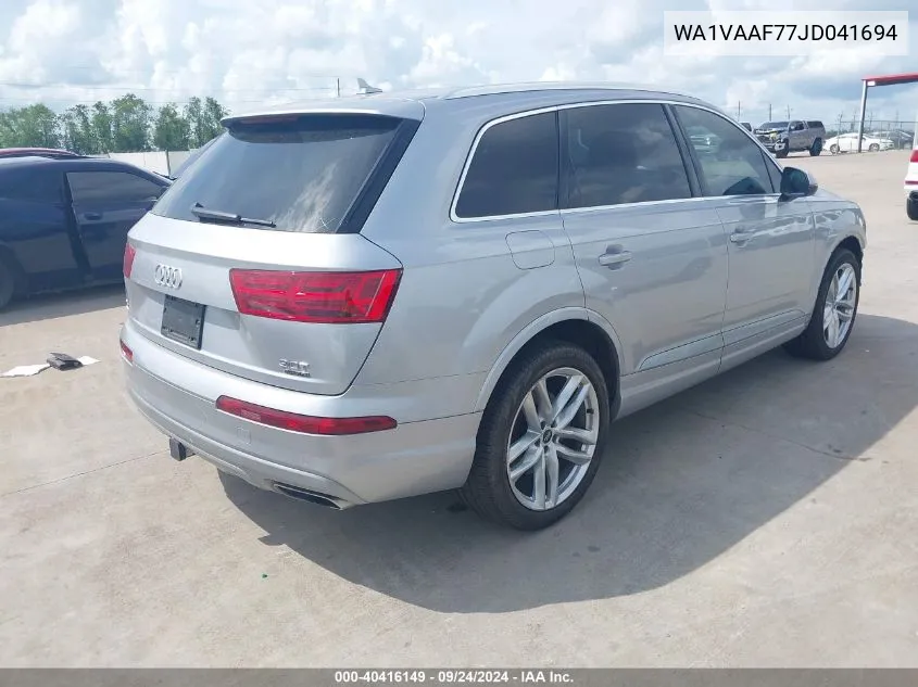 WA1VAAF77JD041694 2018 Audi Q7 Prestige