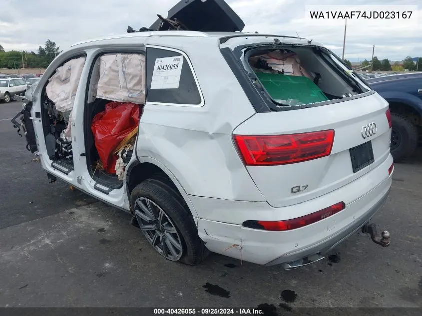 WA1VAAF74JD023167 2018 Audi Q7 3.0T Premium