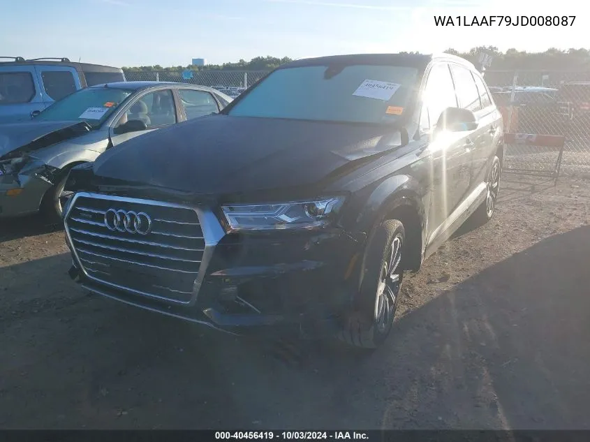 2018 Audi Q7 3.0T Premium VIN: WA1LAAF79JD008087 Lot: 40456419