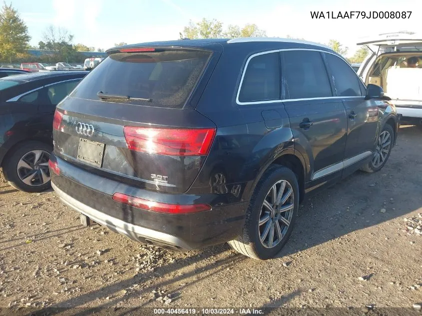 2018 Audi Q7 3.0T Premium VIN: WA1LAAF79JD008087 Lot: 40456419