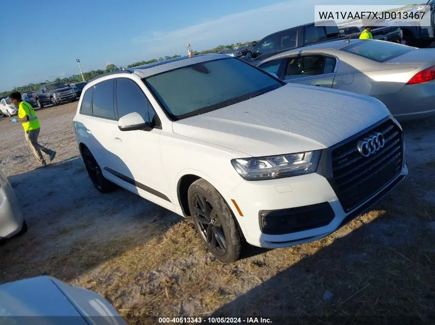 2018 Audi Q7 Prestige VIN: WA1VAAF7XJD013467 Lot: 40513343