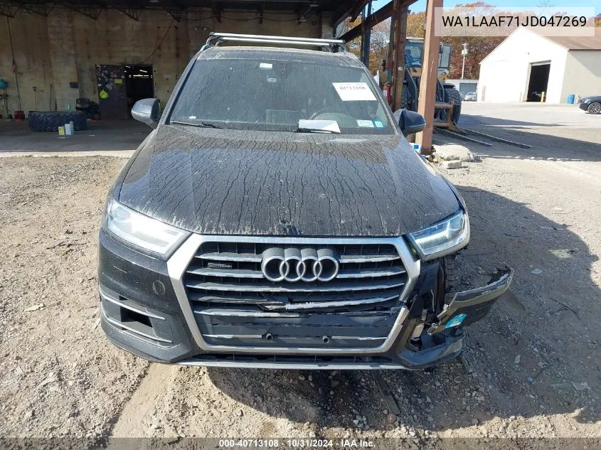 2018 Audi Q7 3.0T Premium VIN: WA1LAAF71JD047269 Lot: 40713108