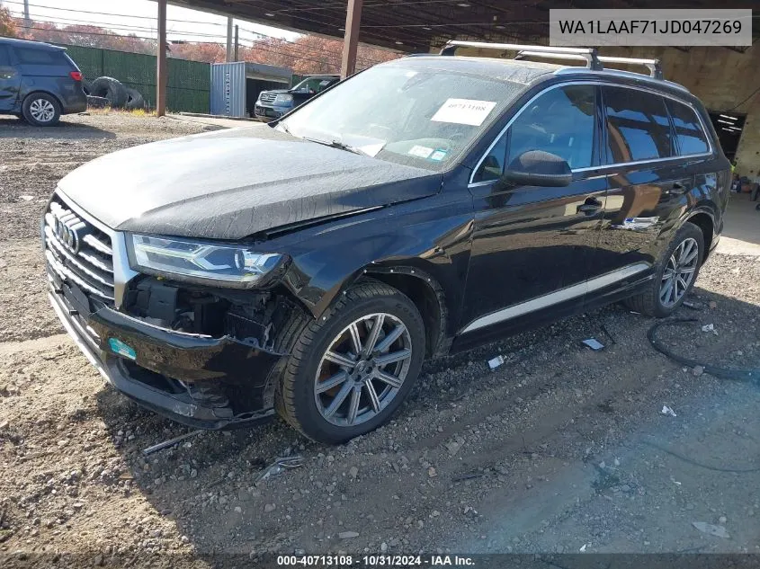 2018 Audi Q7 3.0T Premium VIN: WA1LAAF71JD047269 Lot: 40713108