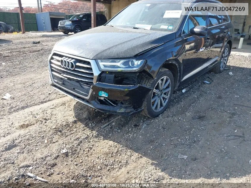 2018 Audi Q7 3.0T Premium VIN: WA1LAAF71JD047269 Lot: 40713108