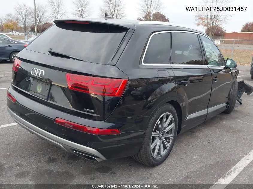 2018 Audi Q7 2.0T Premium VIN: WA1LHAF75JD031457 Lot: 40757642