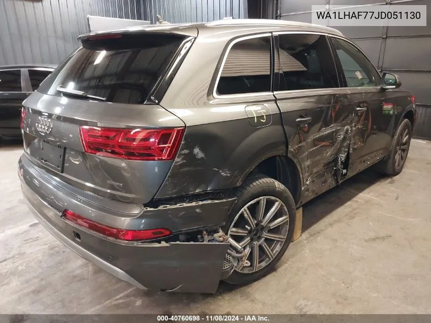 2018 Audi Q7 2.0T Premium VIN: WA1LHAF77JD051130 Lot: 40760698