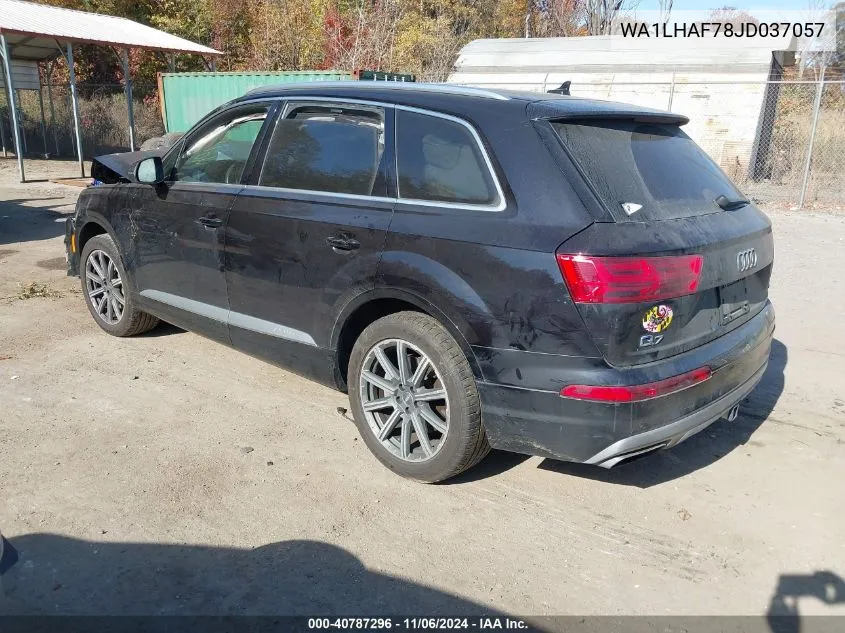 2018 Audi Q7 2.0T Premium VIN: WA1LHAF78JD037057 Lot: 40787296