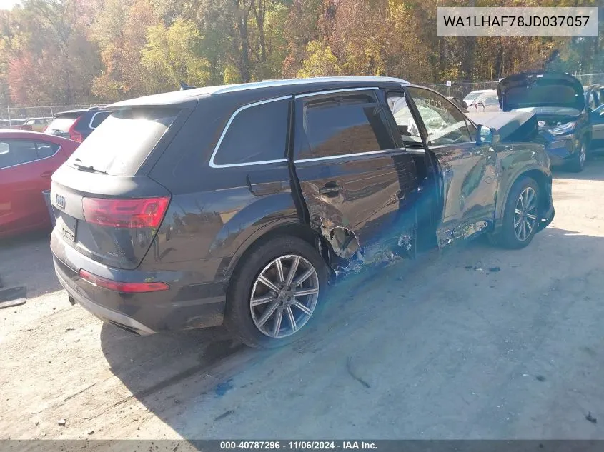 2018 Audi Q7 2.0T Premium VIN: WA1LHAF78JD037057 Lot: 40787296