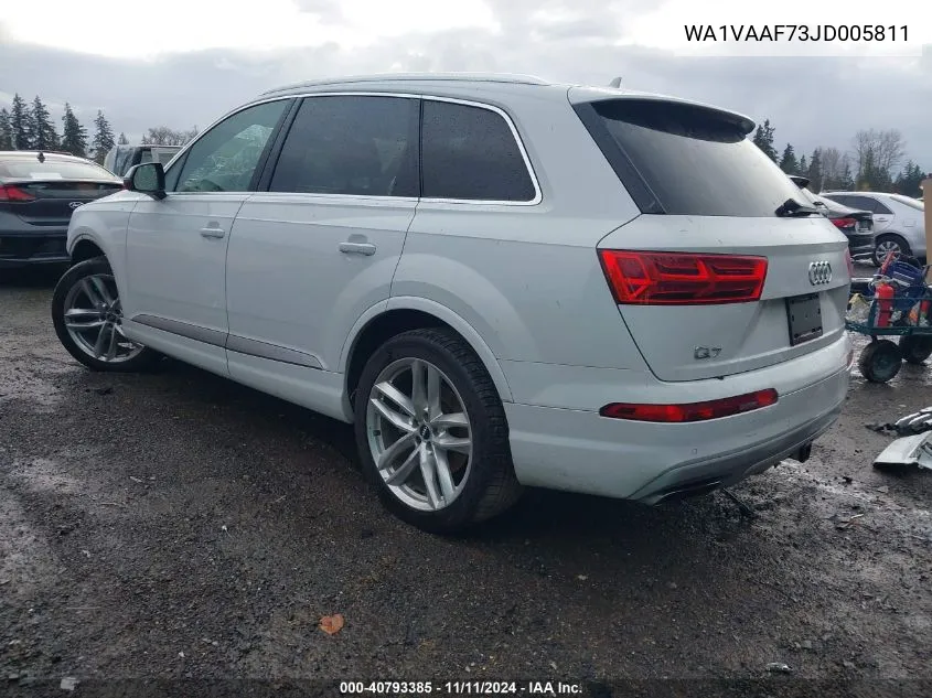 2018 Audi Q7 Prestige VIN: WA1VAAF73JD005811 Lot: 40793385