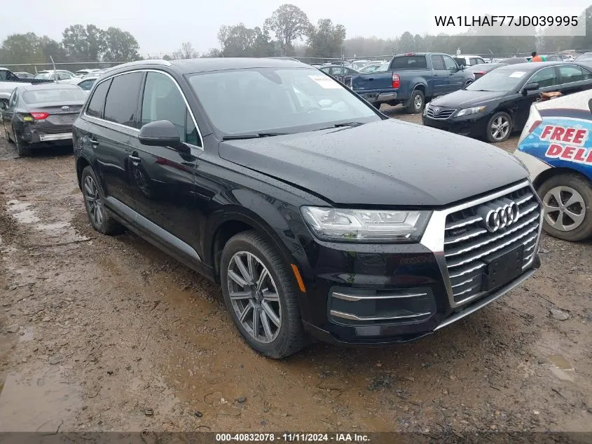 2018 Audi Q7 2.0T Premium VIN: WA1LHAF77JD039995 Lot: 40832078