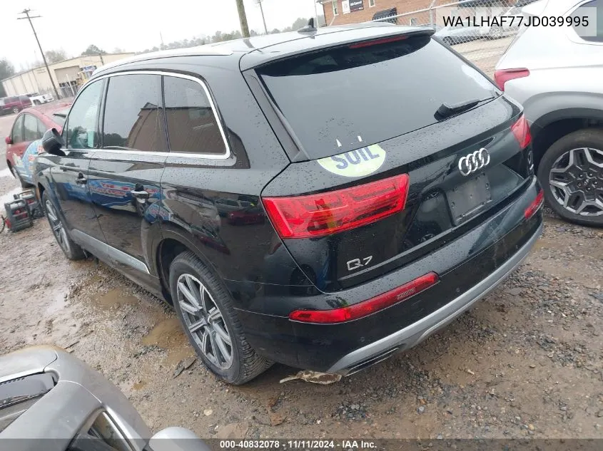 2018 Audi Q7 2.0T Premium VIN: WA1LHAF77JD039995 Lot: 40832078